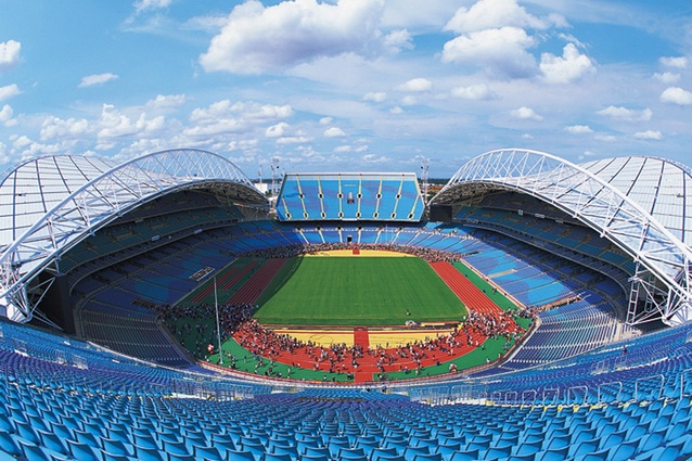 Sydney's ANZ stadium: purpose-built in 1999 as the main stadium and centrepiece for the Sydney 2000 Olympic and Paralympic Games by Populous.