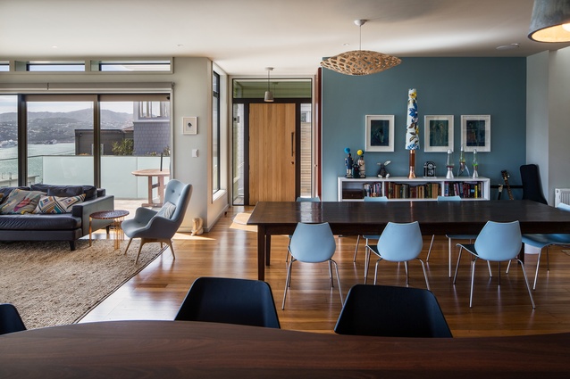 Resene Total Colour Residential Interior Colour Maestro Award: Crescent Home by John Mills of John Mills Architects.
