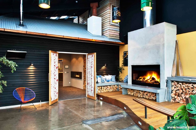 The Wellington Fireplace Showroom was a finalist of the Resene Total Colour Awards in 2012. 