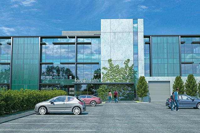An artist’s impression of the finished building.