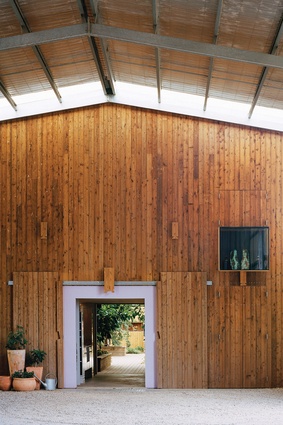 Living, farming, cooking and teaching functions unite in the Daylesford Longhouse.