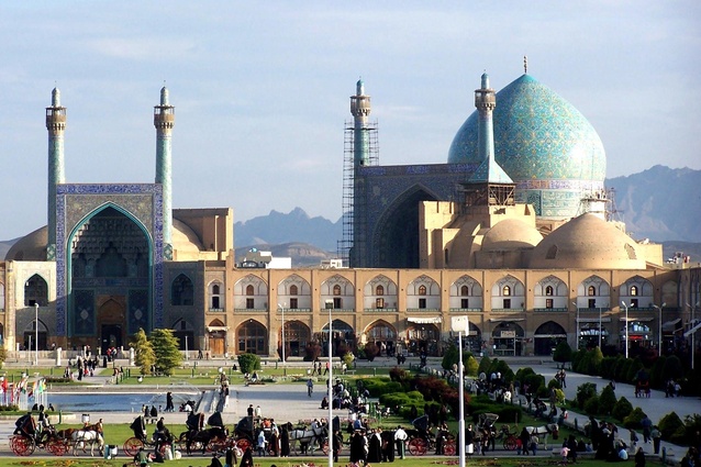 Imam Mosque in Naghsh-e-Jahan square in Isfahan, Iran.