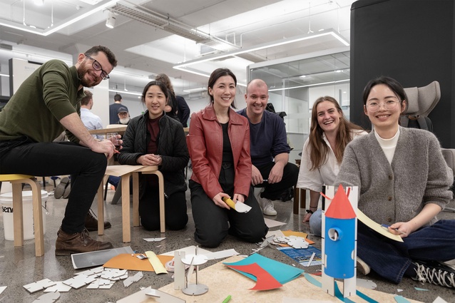 The team from JBT Architects. From left: Andras Bognan, Lily Zhao, Kelly Boyd, Patrick Sherwood, Nadine Molving and Jenny Wang.