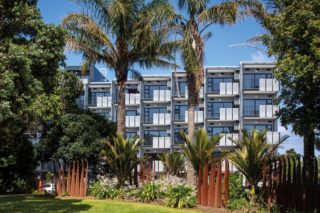 street view of the apartments.