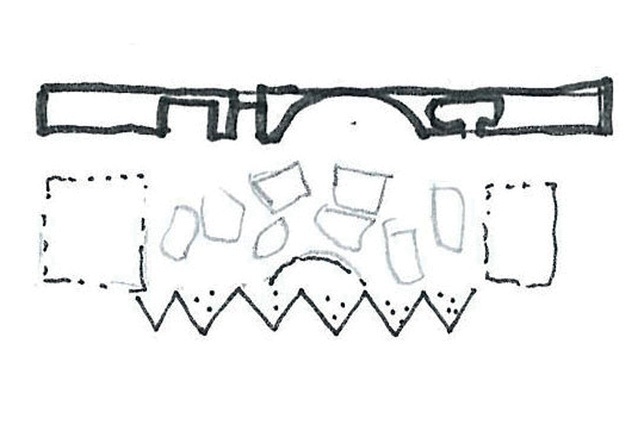 Architect’s concept sketch for the plan.