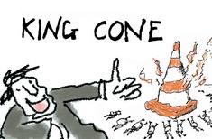 Cartoon - Malcolm Walker on ... Cones