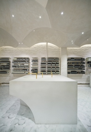 Aesop collaborated with Snøhetta for its one hundredth store, located in Oslo, Norway.
