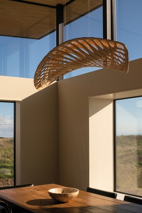 Te Horo Beach House: A lofty, open-plan living space occupies the northern end and enjoys all-day sun, year round.