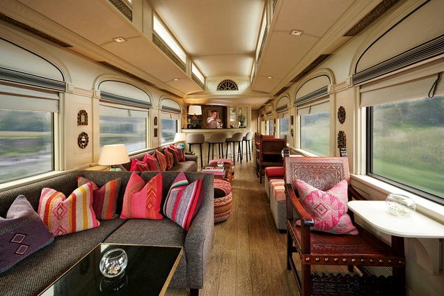 Nearly everything on the train, including the colourful woven textiles used for the furnishings, were locally sourced or crafted by local artists.