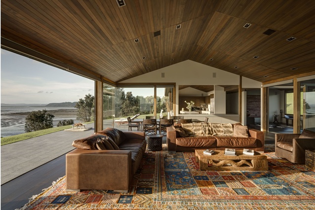 Within the interior of the Kaipara house, shadow, light and movement take on an explicit quality. 