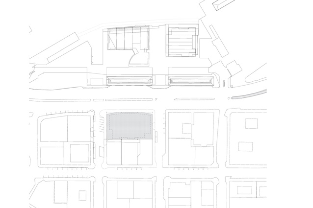 Site plan with XXCQ shaded in grey.