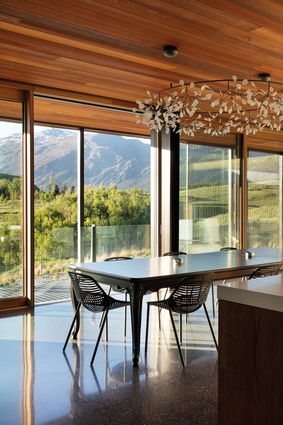 Large-scale, high-performance, triple-glazed windows on the central floor allow the views in while keeping the cold out.