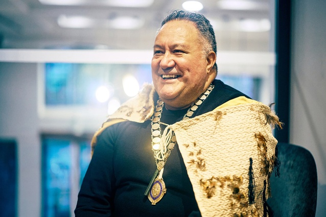 Huia Reriti, Perehitini (President) of Te Kāhui Whaihanga New Zealand Institute of Architects, the first of Māori descent in the 119-year history of the Institute.