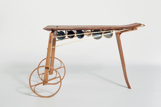 UK designer Hugh Miller’s Coffee Cart No.1 is like a tray on wheels, with cup storage below, making breakfast in bed a breeze. 