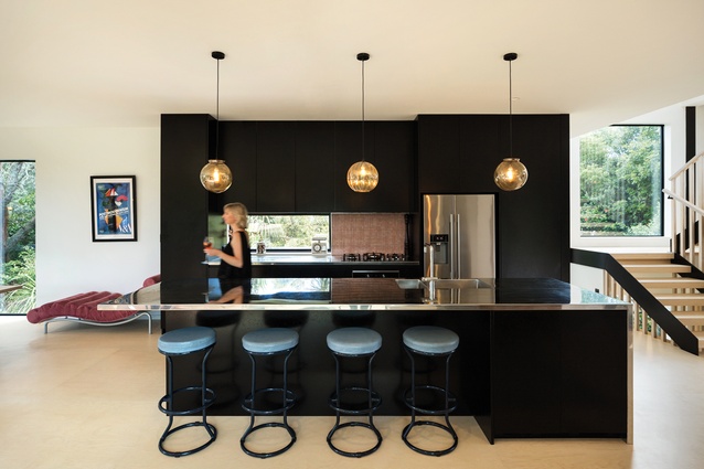 Bridgman-Cooper and Pilbrow designed their kitchen cabinetry along with Mood Designs.