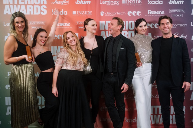 The team from CTRL Space – Emily Cain, Summer Bishop, Lauren Marshall, Georgia Brown, Chris Stevens, Sarah Carney and Sam Griffiths – finalists in both the Retail and Workplace up to 1000m2 categories.