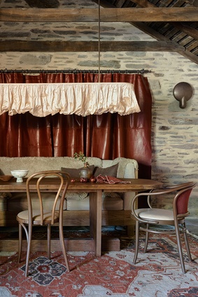 The Manure Room, Ayrburn, by Alexander & Co. in Arrowtown, New Zealand. Shortlisted for the 2024 Eat Drink Design Awards for Best Bar Design.