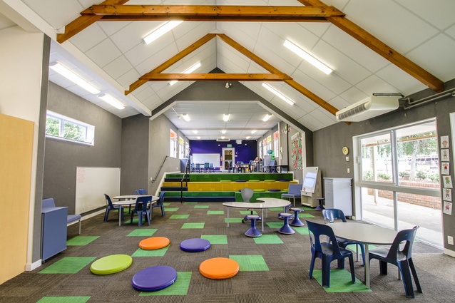 In these ILE classrooms, DLM Architects specified acoustic panels on all perimeter surfaces.
