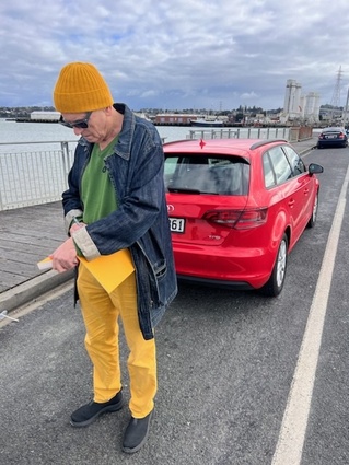 Bossley at Auckland’s Ngā Hau Māngere Bridge.