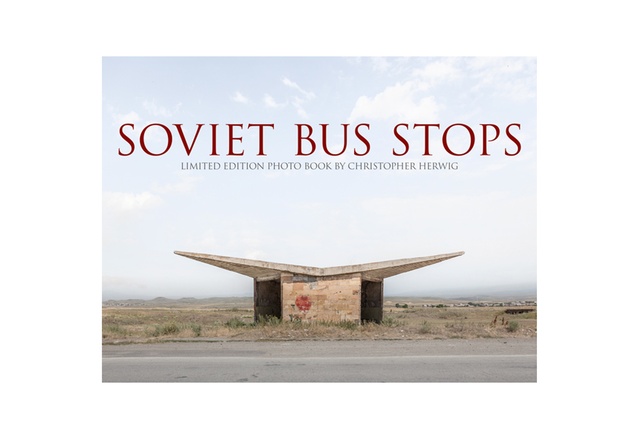 <a href="http://aaltobooks.co.nz/2011_index.php?thread=2369&cat=&scat=&bcount=0&detail=4729&sctp=&search=soviet" target="_blank"><u>Soviet Bus Stops</u></a> by Christopher Herwig. This beautifully illustrated book showcases the astonishing variety of bus stop styles and types across the region.