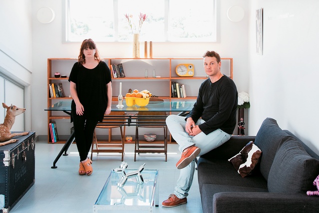 Sara Black and Paul Guidera's cosy and quirky apartment.