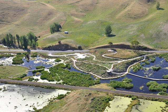 Pekapeka Wetlands by Shannon Bray Landscape Architect and Hawke's Bay Regional Council, winner of an Award of Distinction in the rural/park category.