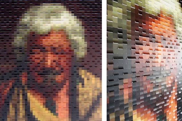 Paper pixels, by Leonie Whyte & Angela Jackson, Make Something 2010.