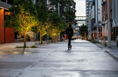 Shared space near the Auckland City Mission