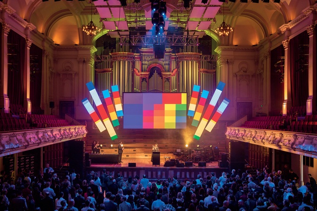 The Resene Total Colour Awards, held in The Great Room at the Auckland Town Hall. 
