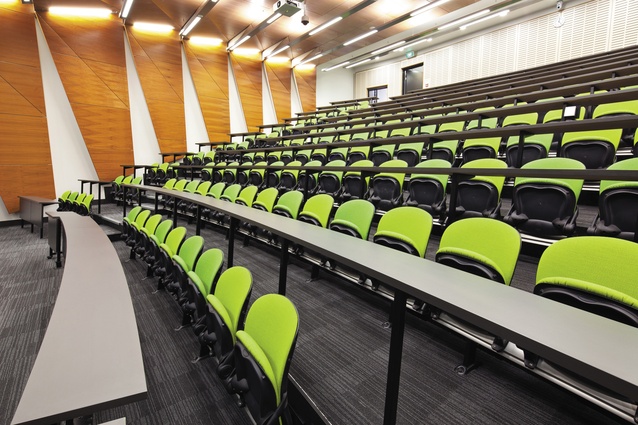 Lecture hall in the new Medical and Health Sciences building.