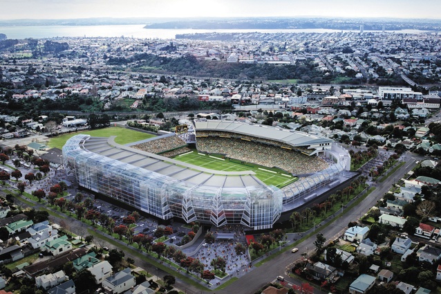 Conceptual image showing final form of  stadium.