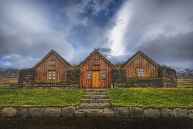 Traditional Icelandic architecture.