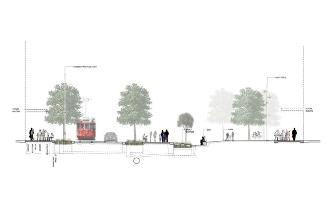 "The project blurrs boundaries between public/private/stormwater/urban design and recreation."