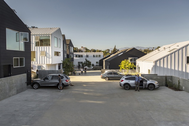 Multi-unit housing Blackbirds in Los Angeles by Bestor Architecture.