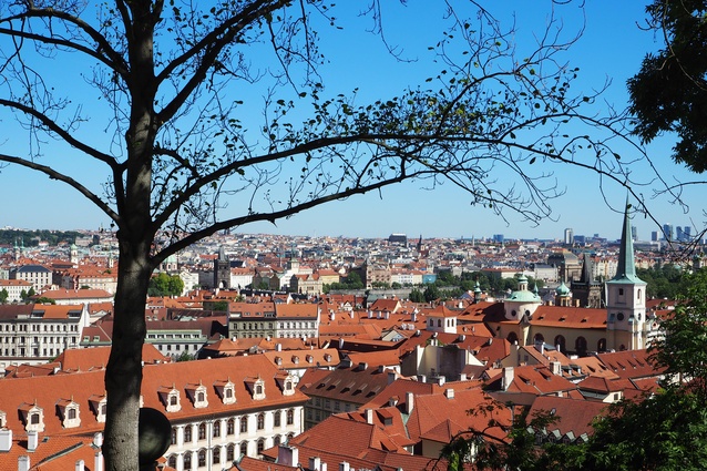 View of the city from Prague Castle.