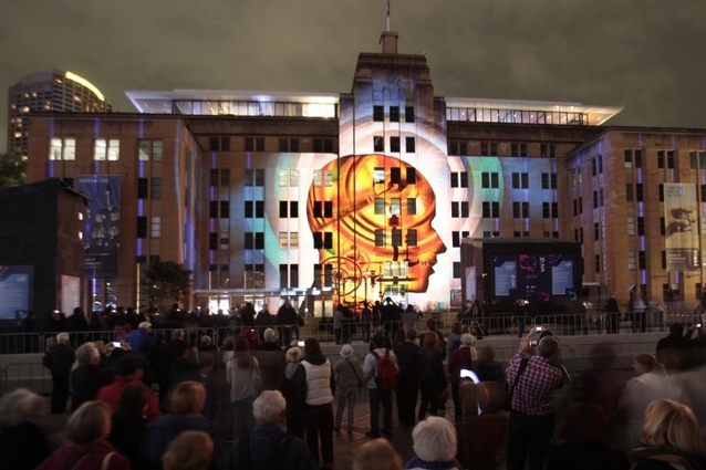 MCA facade – Vivid Sydney 2011.