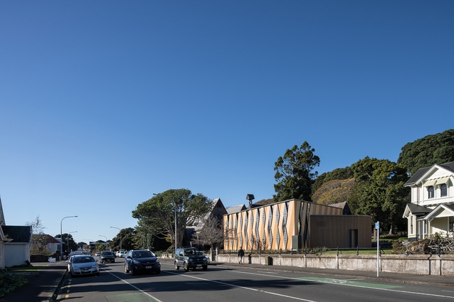 Covered pathways and courtyards connect the buildings and offer different points of access.