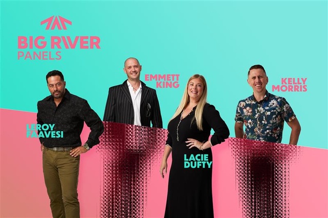 Leroy Faavesi, Emmett King, Lacie Dufty and Kelly Morris from Big River Panels.