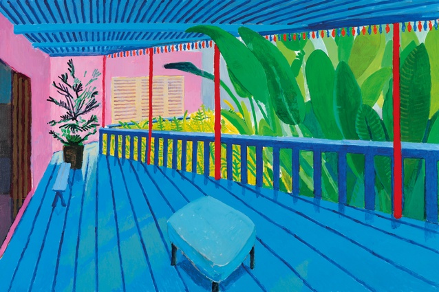 <em>Garden with Blue Terrace</em>, 2015.