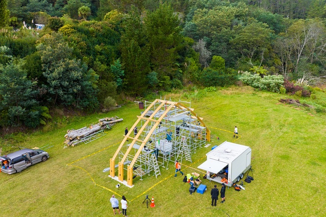 Finalist - Small Project Architecture: Whare Mīmīrū by Anthony Hōete and Dr Jeremy Treadwell in association.