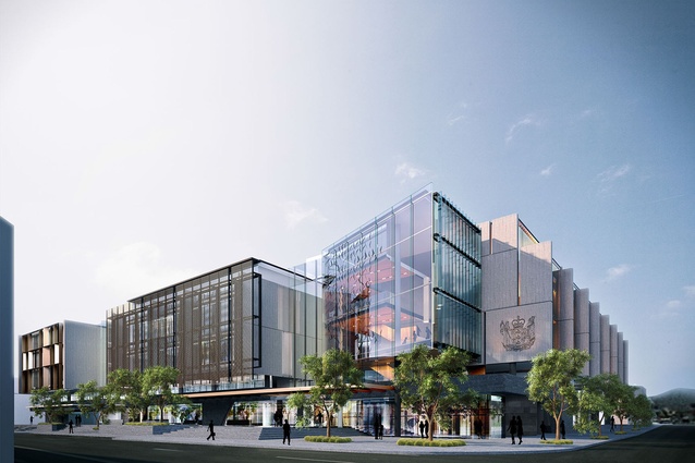 An artist's impression of the Christchurch Justice and Emergency Services Precinct.