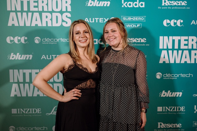 Ashley Cusick (<em>ArchitectureNow</em> editor) and Doni Clarke, Interior Awards event coordinator for the last six years.