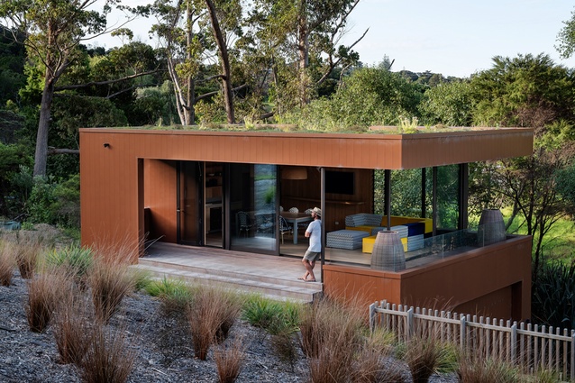 More relaxed accommodation is housed above the boatshed.