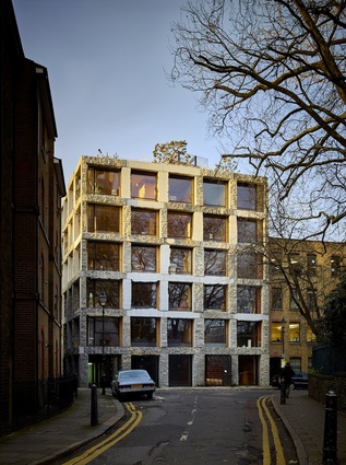 15 Clerkenwell Close in London was designed by Groupwork and uses natural stone on the façade.