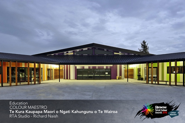 Education Colour Maestro Award winner: Te Kura Kaupapa Māori o Ngāti Kahungunu o Te Wairoa by Richard Naish of RTA Studio.