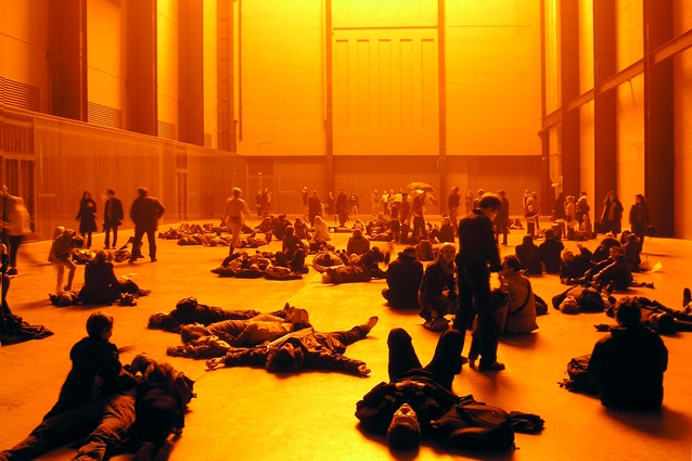 Olafur Eliason’s ‘The Weather Project’ in the Tate Modern Turbine Hall (2003). 