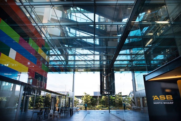 ASB North Wharf. Awarded a 5 Green Star Office Design rating in 2013.