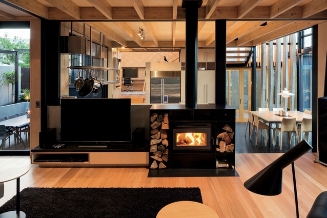 Boatsheds, Auckland. Much like its nautical counterparts, the home features a simple yet refined material palette.