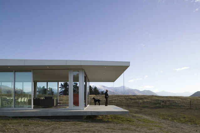 A holiday house on the outskirts of Wanaka, designed by Clarke.