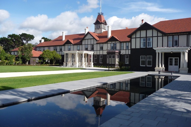 Government House's reflection pool has exemplary detailing, said the judges.  